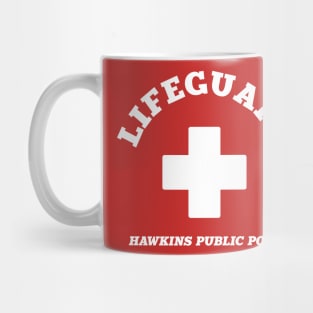 Hawkins Public Pool Lifeguard Mug